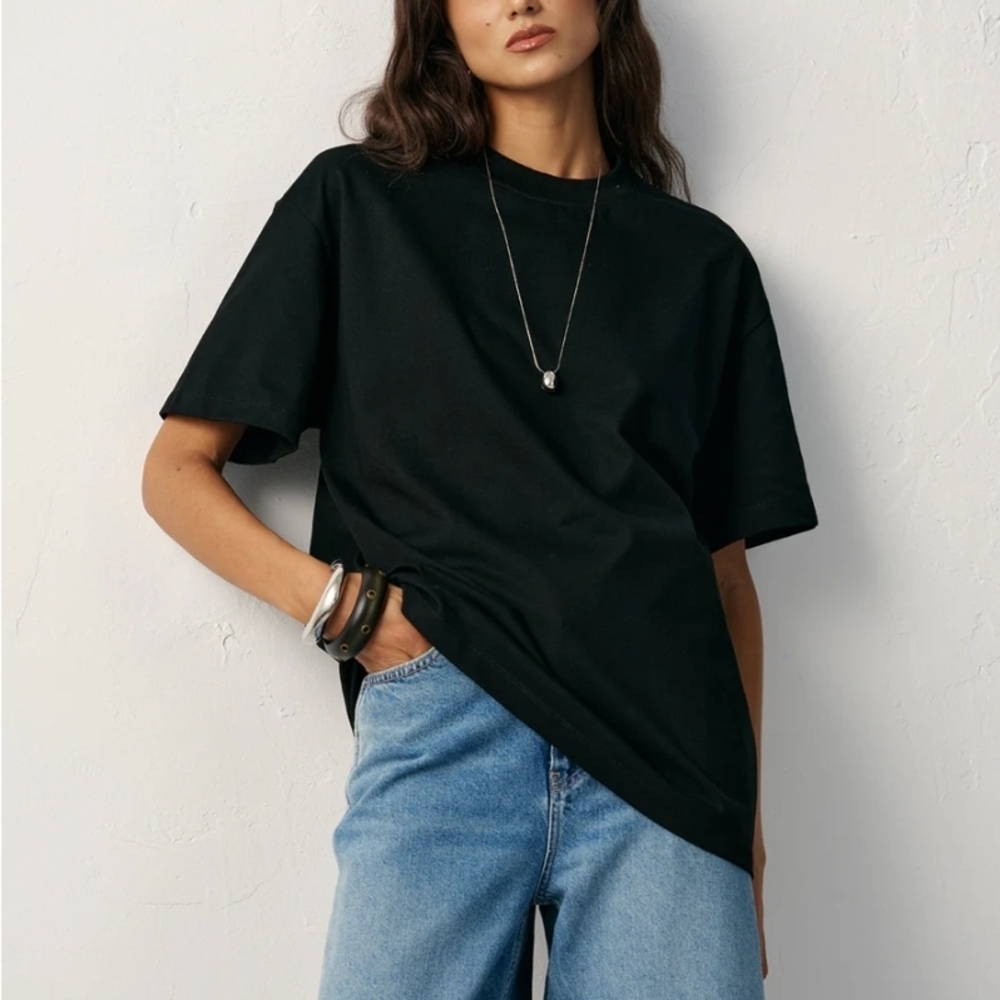 Both Black And White Oversized Cotton T-Shirts From COMMENSE